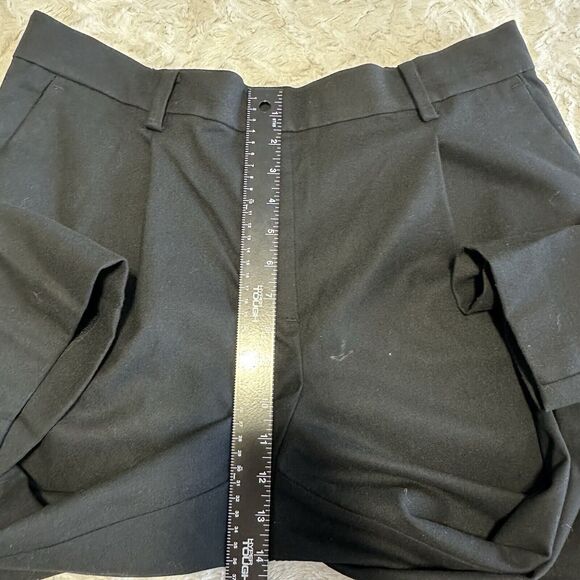 LOFT Womens Size Large Pants Pull On Tapered in Brushed Flannel  Black Ankle NEW - Picture 11 of 16